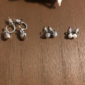 3 sets of earrings